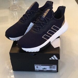 Adidas Navy Sneakers. NEW  with White Soles NEW w BOX